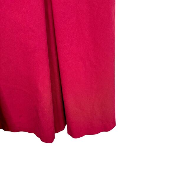 Torrid Dark Pink Heavyweight Scoop Neck Pleated Full Circle Skirt Dress - Picture 2 of 7